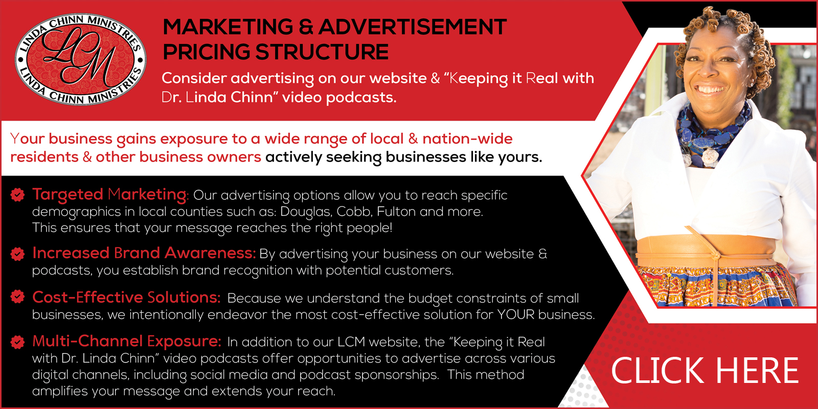 Advertise with Dr. Linda Chinn Podcast